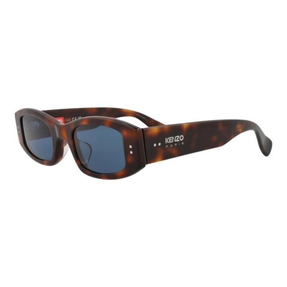 Kenzo Unisex Square/Rectangle Havana Havana Blue Fashion Designer Eyewear - Picture 1 of 4